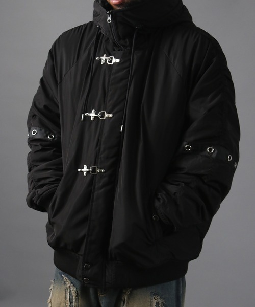 オーバーサイズ ファイヤーマンバックル N-2B フライトジャケット ブルゾン オーバーサイズ ファイヤーマンバックル N-2B フライトジャケット