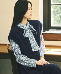 amaca（アマカ）の「ヘアリーニットジレ（ベスト）」