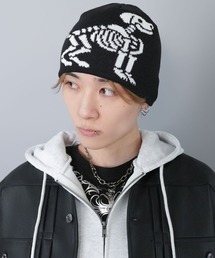 SPINNS | シングルニットビーニー/ボーンドッグ(ニットキャップ/ビーニー)