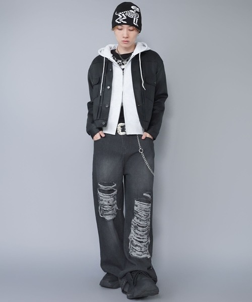 SPINNS（スピンズ）の「シングルニットビーニー/ボーンドッグ（ニットキャップ/ビーニー・メンズ・ブラック・ONESIZE）」の3枚目の写真