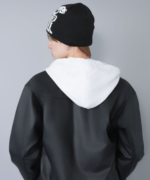 SPINNS（スピンズ）の「シングルニットビーニー/ボーンドッグ（ニットキャップ/ビーニー・メンズ・ブラック・ONESIZE）」の6枚目の写真