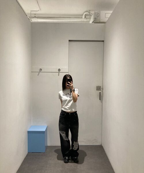 Rest&Recreation（レストアンドレクリエーション）の「ウェーブ ロゴ カラーリング Tシャツ - ホワイト（Tシャツ/カットソー・メンズ・その他・MEDIUM/SMALL）」の7枚目の写真