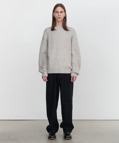 アレキサンダーワン 1KC3231017 ロゴクルーネックニット メンズ M