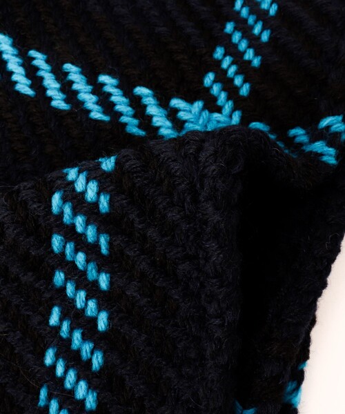 John branigan（ジョンブラニガン）の「【John Branigan/ジョン・ブラニガン】別注ニットロングマフラー18（マフラー・メンズ・ブラウン系その他/ブラック系その他/ブルー系その他・FREE）」の8枚目の写真