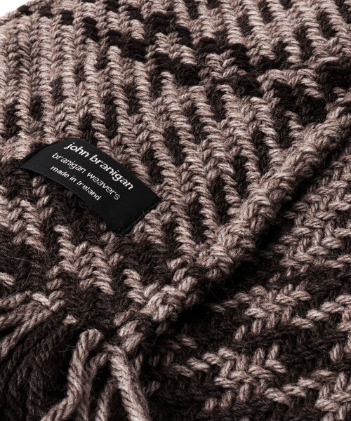 John branigan（ジョンブラニガン）の「【John Branigan/ジョン・ブラニガン】別注ニットロングマフラー18（マフラー・メンズ・ブラウン系その他/ブラック系その他/ブルー系その他・FREE）」の21枚目の写真