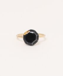 irodori/小さなjewel cut の指輪( 黒)9号