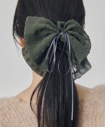 バレッタ/ヘアクリップ（グリーン・カーキ/緑色系）ファッション通販