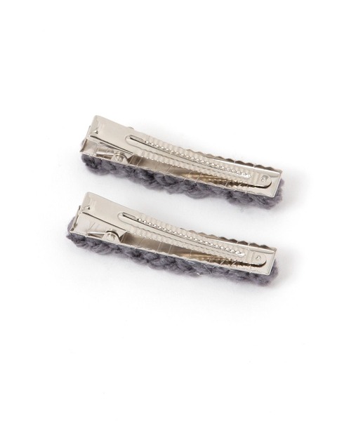 niko and...（ニコアンド）の「ニット2SETヘアクリップ（バレッタ/ヘアクリップ・レディース・イエロー/グレー/ブルー/アイボリー・0）」の5枚目の写真