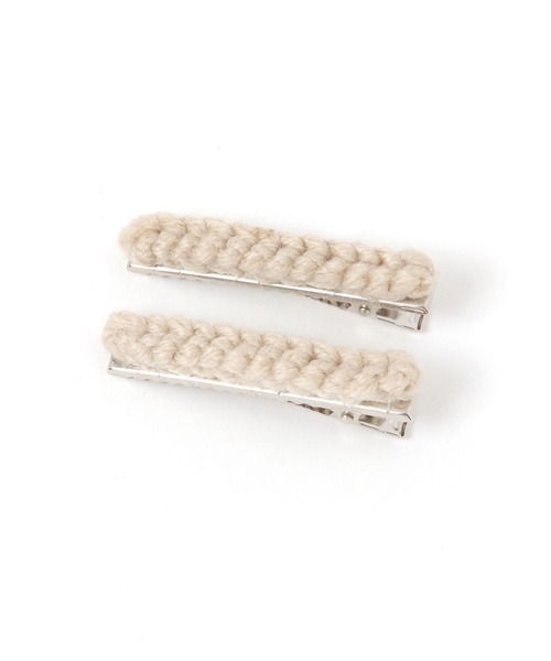 niko and...（ニコアンド）の「ニット2SETヘアクリップ（バレッタ/ヘアクリップ・レディース・イエロー/グレー/ブルー/アイボリー・0）」の9枚目の写真