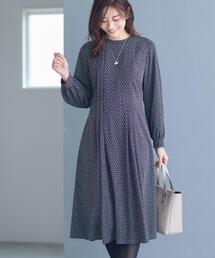 Reflect（リフレクト）の「【通勤にもお出かけにも◎】ジオメプリントクラシカルワンピース（ワンピース）」