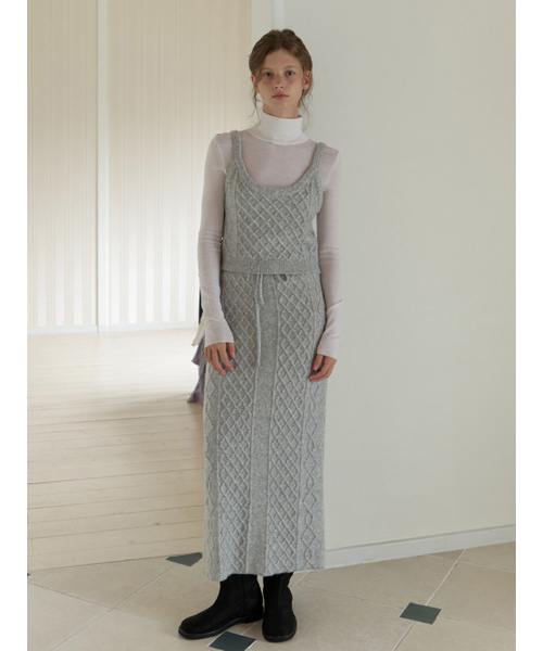 RE_L(リエル)の「Violet knit skirt (melange gray)(スカート・レディース・その他・SMALL/MEDIUM)」の2枚目の写真
