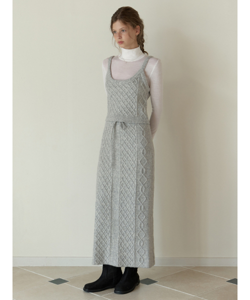 RE_L(リエル)の「Violet knit skirt (melange gray)(スカート・レディース・その他・SMALL/MEDIUM)」の4枚目の写真