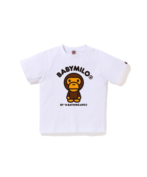 A BATHING APE(アベイシングエイプ)の「BABY MILO TEE(Tシャツ/カットソー・キッズ・イエロー/ピンク/ブラック/ホワイト・140/90/130/120/100/110)」の2枚目の写真