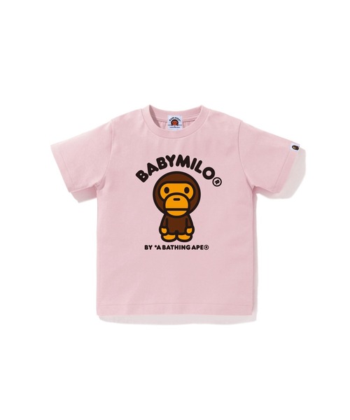 A BATHING APE(アベイシングエイプ)の「BABY MILO TEE(Tシャツ/カットソー・キッズ・イエロー/ピンク/ブラック/ホワイト・140/90/130/120/100/110)」の4枚目の写真