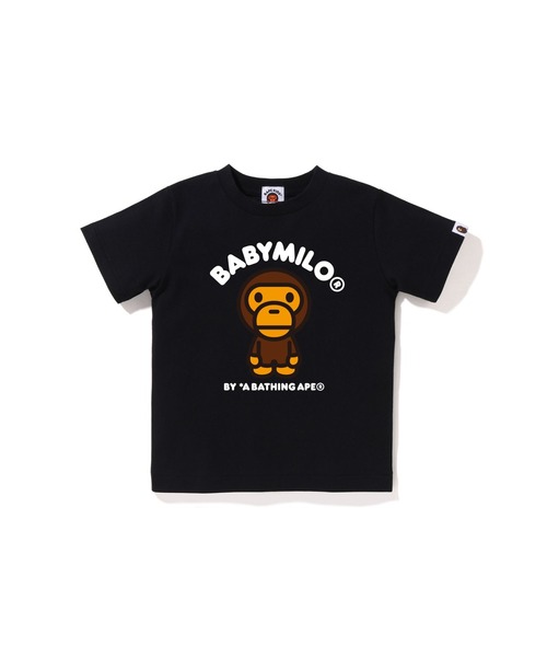 A BATHING APE(アベイシングエイプ)の「BABY MILO TEE(Tシャツ/カットソー・キッズ・イエロー/ピンク/ブラック/ホワイト・140/90/130/120/100/110)」の3枚目の写真