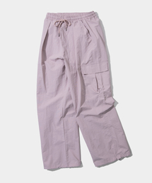 SOME PLACE（サムプレイス）の「ポケットカーゴナイロンツーウェイストリングバンディングパンツ[ピンク]（スウェットパンツ）」