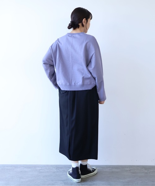 yuni（ユニ　）の「washable wool コクーンスカート（スカート・レディース・ブラック/グレー・FREE）」の5枚目の写真