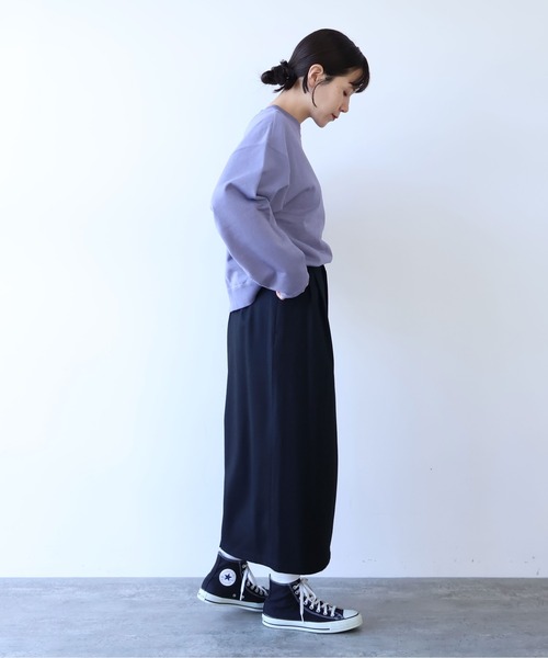 yuni（ユニ　）の「washable wool コクーンスカート（スカート・レディース・ブラック/グレー・FREE）」の6枚目の写真