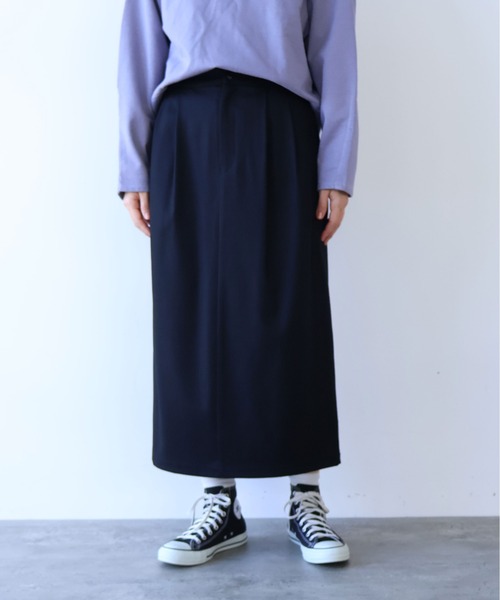 yuni（ユニ　）の「washable wool コクーンスカート（スカート・レディース・ブラック/グレー・FREE）」の7枚目の写真