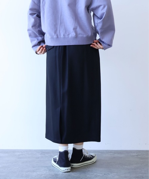 yuni（ユニ　）の「washable wool コクーンスカート（スカート・レディース・ブラック/グレー・FREE）」の9枚目の写真