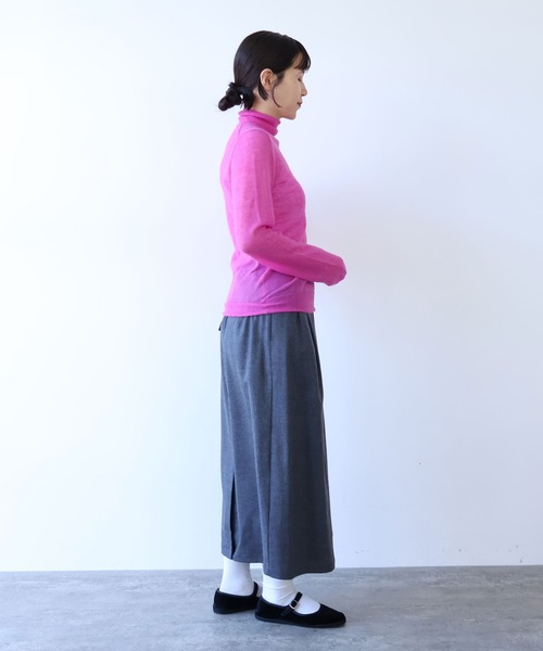 yuni（ユニ　）の「washable wool コクーンスカート（スカート・レディース・ブラック/グレー・FREE）」の12枚目の写真