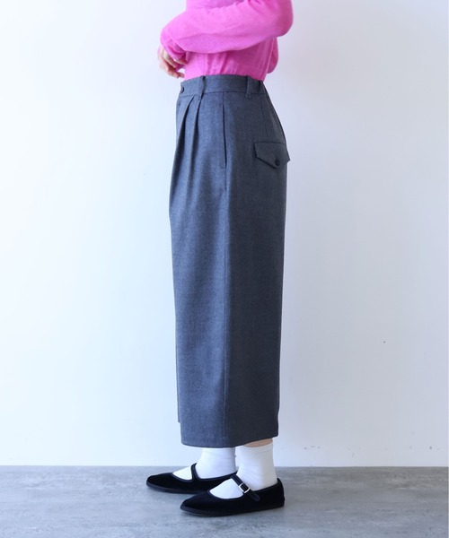 yuni（ユニ　）の「washable wool コクーンスカート（スカート・レディース・ブラック/グレー・FREE）」の17枚目の写真