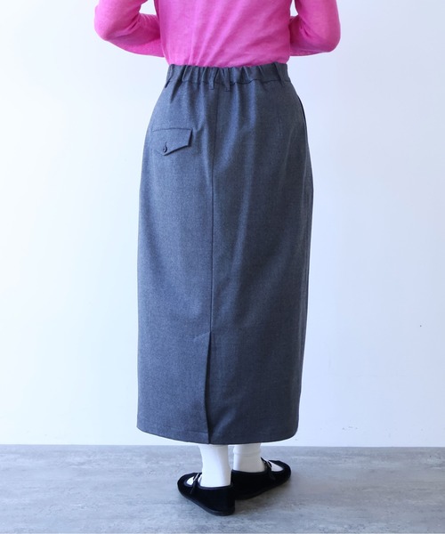 yuni（ユニ　）の「washable wool コクーンスカート（スカート・レディース・ブラック/グレー・FREE）」の18枚目の写真