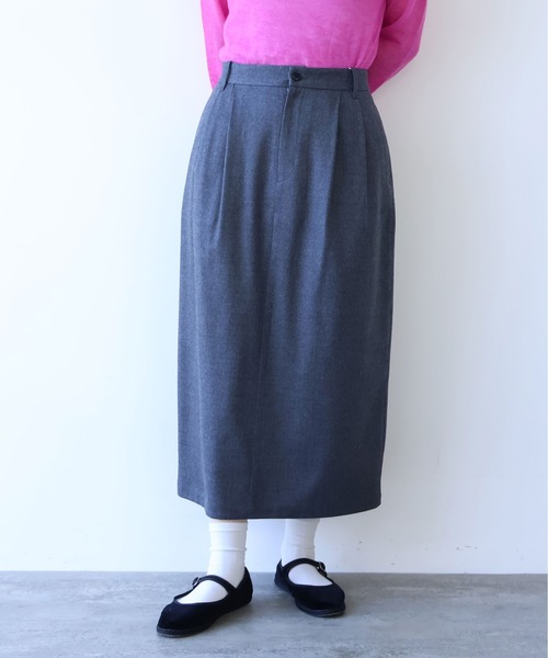 yuni（ユニ　）の「washable wool コクーンスカート（スカート・レディース・ブラック/グレー・FREE）」の15枚目の写真