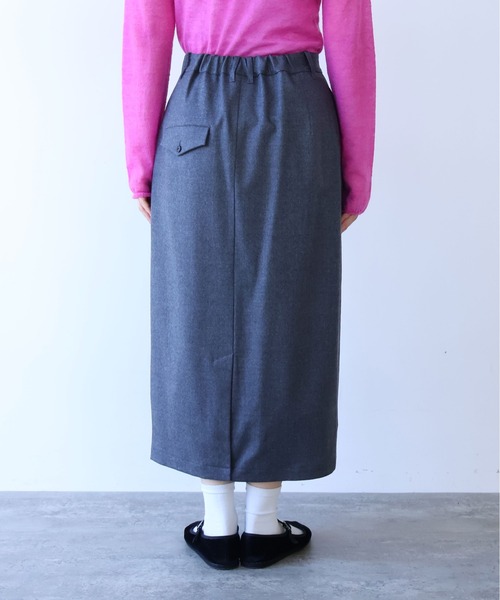 yuni（ユニ　）の「washable wool コクーンスカート（スカート・レディース・ブラック/グレー・FREE）」の21枚目の写真