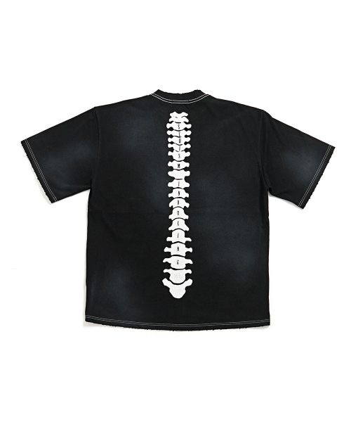 SCHISM INDUCING(スキズムインデューシング)の「RIB CAGE T SHIRT_BLACK(Tシャツ/カットソー・レディース・その他・MEDIUM/LARGE)」の3枚目の写真