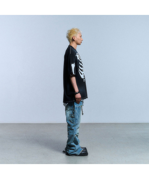 SCHISM INDUCING(スキズムインデューシング)の「RIB CAGE T SHIRT_BLACK(Tシャツ/カットソー・レディース・その他・MEDIUM/LARGE)」の6枚目の写真