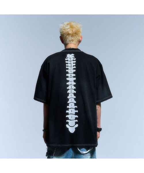 SCHISM INDUCING(スキズムインデューシング)の「RIB CAGE T SHIRT_BLACK(Tシャツ/カットソー・レディース・その他・MEDIUM/LARGE)」の9枚目の写真