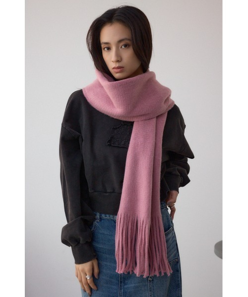 セール】ソフトタッチニットフリンジストール（マフラー）｜AZUL BY