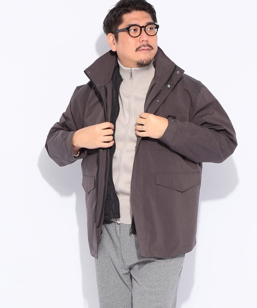 B&T CLUB(ビーティークラブ)の「B&T CLUB (ビーアンドティークラブ) EVOL-TEX 3WAY 中綿ベストライナー フード収納 フルジップ ジャケット(ダウンジャケット/コート・メンズ・ブラック/ダークグレー・X1(3L~4L)/X2(4L~5L)/X3(6L~7L))」の22枚目の写真