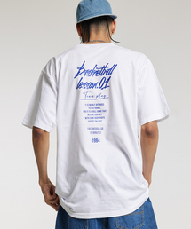15MIN クォーター チームプレイ グラフィック ロゴ 半袖Tシャツ ホワイト ブルー