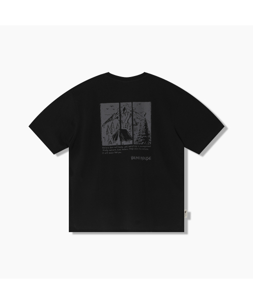 BEARHOUSE(ベアハウス)の「コマ(Coma) キャンピングT_BK(Tシャツ/カットソー・メンズ・その他・SMALL/LARGE/X-LARGE)」の3枚目の写真