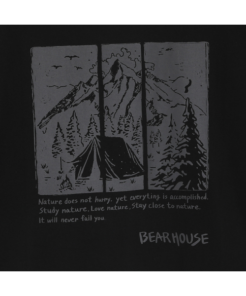 BEARHOUSE(ベアハウス)の「コマ(Coma) キャンピングT_BK(Tシャツ/カットソー・メンズ・その他・SMALL/LARGE/X-LARGE)」の5枚目の写真