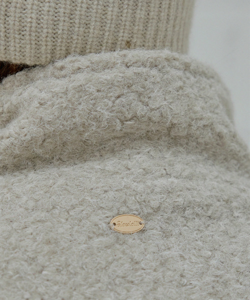 SLOWLOLLI(スローローリ)の「Teddy boucle half coat_3 Colors(トレンチコート・レディース・アイボリー/ブラック/キャメル・FREE)」の7枚目の写真