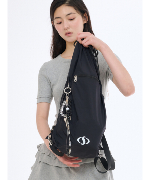 Salad bowls（サラダボール）の「502 LIP LIGHT STRING BACKPACK [BLACK]（バックパック/リュック・レディース・ブラック・FREE）」の8枚目の写真