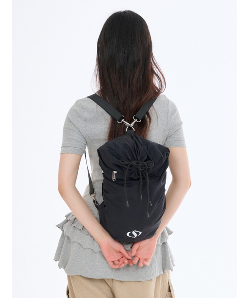 Salad bowls（サラダボール）の「502 LIP LIGHT STRING BACKPACK [BLACK]（バックパック/リュック・レディース・ブラック・FREE）」の10枚目の写真
