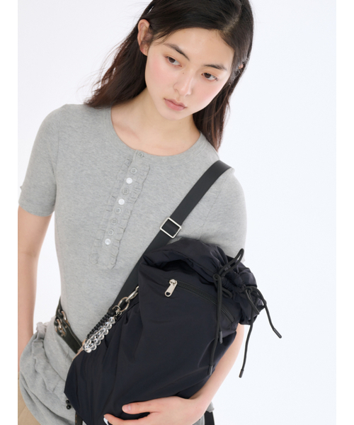 Salad bowls（サラダボール）の「502 LIP LIGHT STRING BACKPACK [BLACK]（バックパック/リュック・レディース・ブラック・FREE）」の11枚目の写真