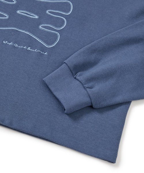 WEST GRAND BOULEVARD(ウエストグランドブルバード)の「スケッチオーバーサイズクロップスウェット ASH BLUE(スウェット・レディース・その他・ONE)」の6枚目の写真