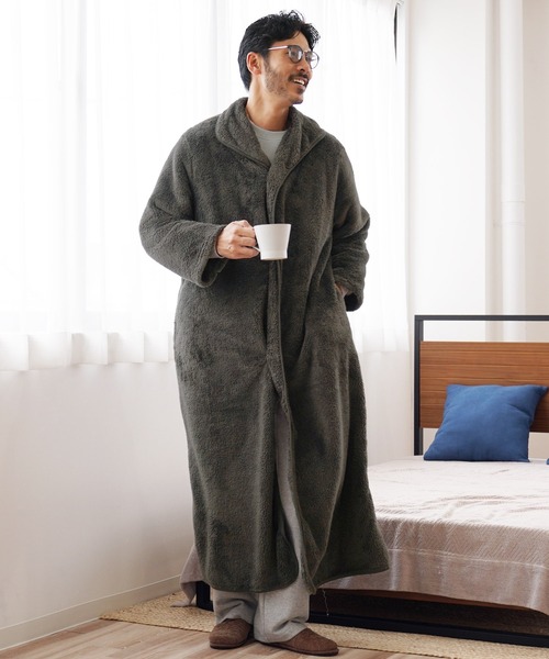セール】着る毛布 モコボアルームコート あったかルームウェア（ルーム