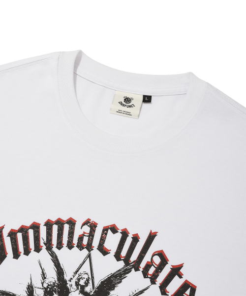 DYSFUNCT(ディスファンクト)の「IMMACULATE T-SHIRT (WHITE)(Tシャツ/カットソー・メンズ・その他・SMALL/MEDIUM/LARGE)」の4枚目の写真