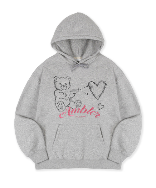 ambler(エムブラー)の「ラブガン刺繍フードパーカー AHP1214 (メランジ)(パーカー・レディース・その他・SMALL/MEDIUM)」の1枚目の写真