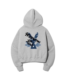 PEID（ペイド）の「PDスタバニクロップフードパーカー-グレー（パーカー）」