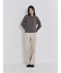 POKER FACE（ポーカーフェイス）の「(W)COMFORT ROUND NECK KINT OATMEAL（ニット/セーター）」