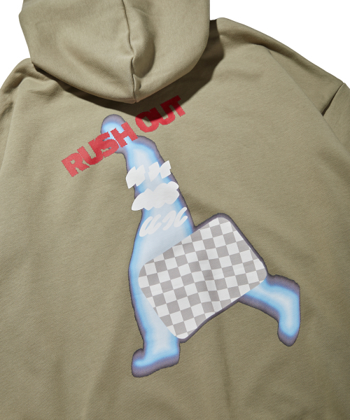 Express Holiday(エクスプレスホリデー)の「ラッシュアウトトラベラーフーディー_カーキ(パーカー・レディース・その他・1/2/3)」の5枚目の写真