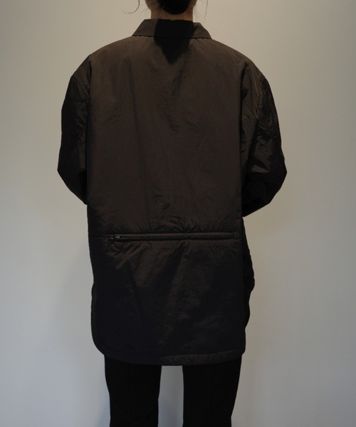 CLANE(クラネ)の「CLANE PACKABLE PADDED SHIRTS(シャツ/ブラウス・レディース・ブラック/ホワイト/ピンク・1/2)」の8枚目の写真