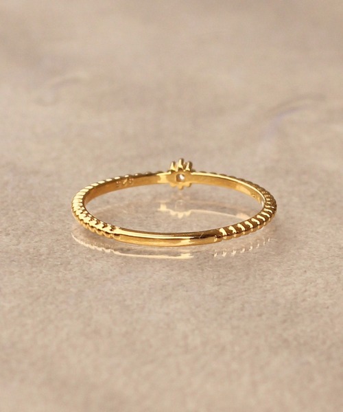 NOIR DE POUPEE（ノワールドプーペ）の「【WEB限定】K18vermeil ダイヤモンド1石 リング（リング・レディース・ゴールド・#13/#15/#11）」の13枚目の写真